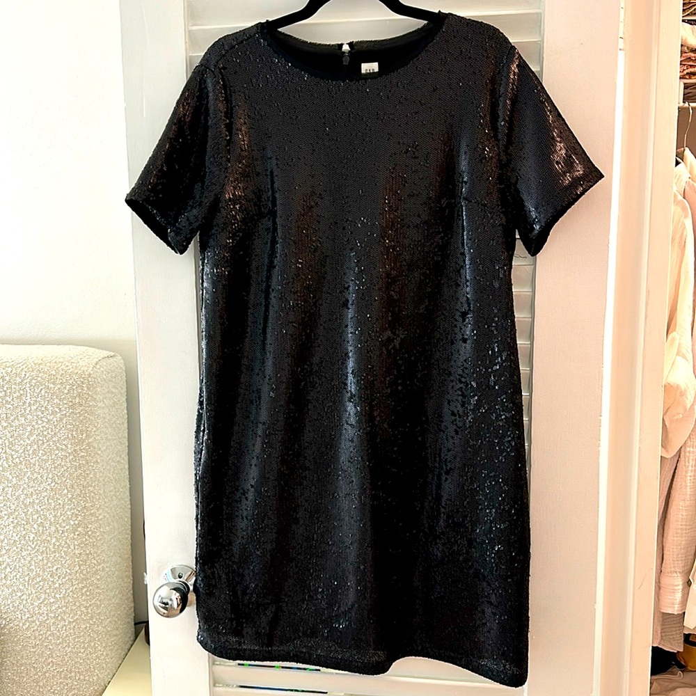 Black sequin dress